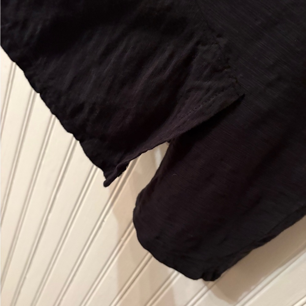 Habitat Clothes to Live In XL Black Cowl Neck Asymmetrical Hem Tank Top - Picture 3 of 7